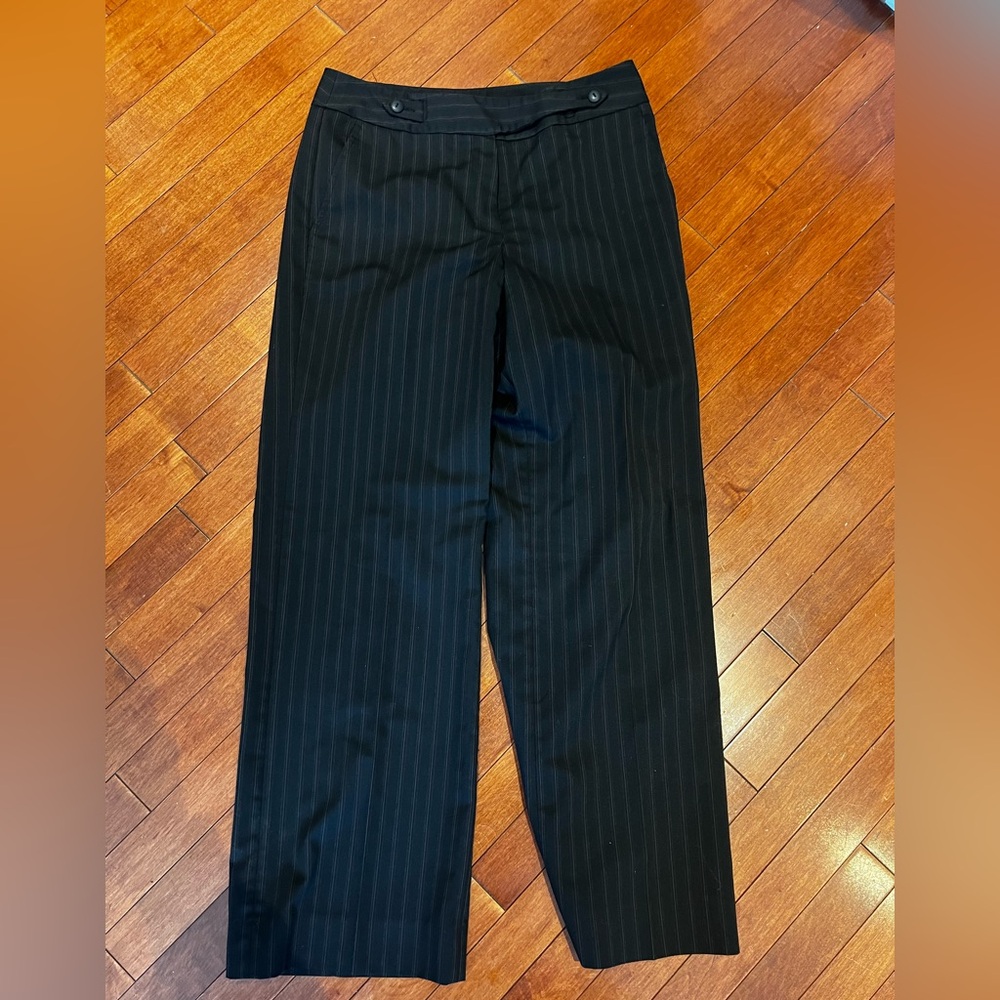 Black Pinstripe Pants